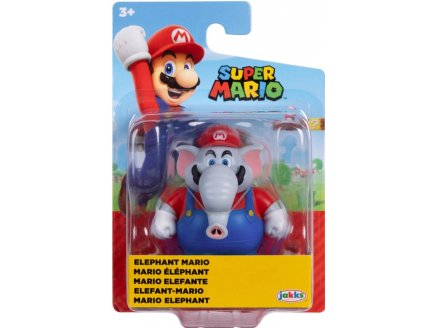 Mario éléphant : Figurine Super Mario 7 cm - Figurine Nintendo articulée - Jakks