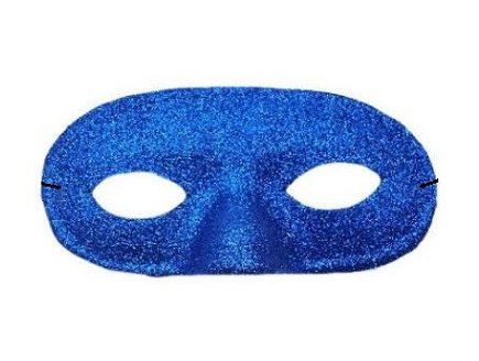 MASQUE LOUP METALLISE BLEU ADULTE - ACCESSOIRE DEGUISEMENT CARNAVAL