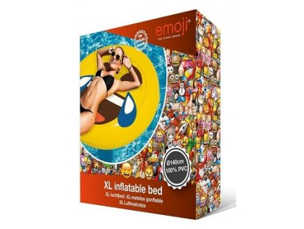 Matelas gonflable piscine xl Emoji lol 140 cm - bouee emoticone smiley mort de rire