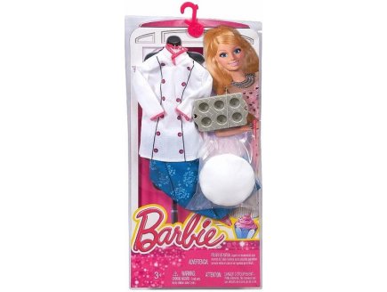 MATTEL - CHJ30 - BARBIE - ACCESSOIRE POUPEE - TENUE CUISINIERE