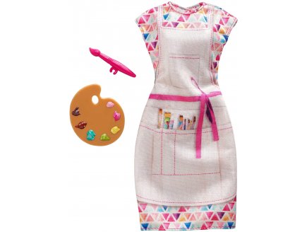 Mattel - fxh98 - barbie - accessoire poupee - tenue d'artiste peintre