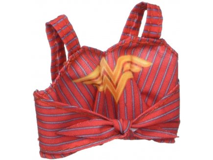 Mattel - fxj93 - barbie debardeur rouge wonder woman - top dc - tenue - habit - accessoire poupee