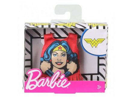 MATTEL - FXJ94 - BARBIE DEBARDEUR WONDER WOMAN ROUGE - TOP DC - TENUE - HABIT - ACCESSOIRE POUPEE