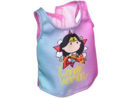 Mattel - fxj96 - barbie debardeur wonder woman bleu et rose - top dc - tenue - habit - accessoire poupee
