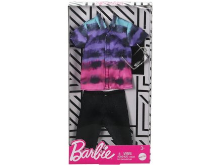 MATTEL - GHX52 - HABIT KEN - ACCESSOIRE POUPEE - VETEMENT - PANTACOURT NOIR ET CHEMISE