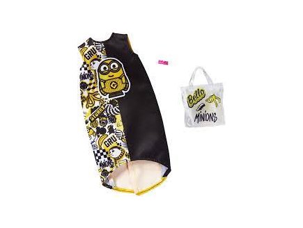 Mattel - ghx88 - barbie - accessoire poupee - jupe blanche et noir minions avec sac et main et bracelet - tenue - habit