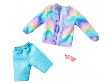 Mattel - HYV14 - Habit Ken - Accessoire poupée - Vêtement - Gillet avec short jeans et lunette