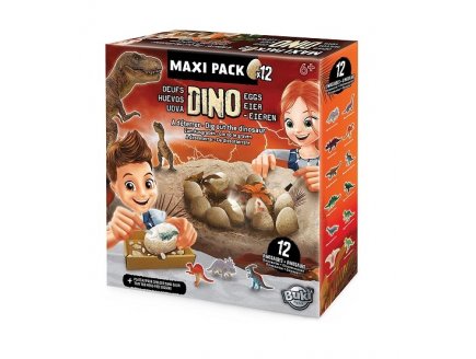 MAXI PACK 12 OEUFS DE DINOSAURES A DETERRER - BUKI - 2138 - KIT EXCAVATION, FOUILLES