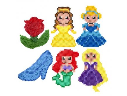 Mega boite disney princess 6000 perles a repasser - sambro - jeu loisir creatif