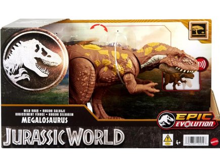 MEGALOSAURUS RUGISSEMENT FEROCE - JURASSIC WORLD - MATTEL - HLP14 - DINOSAURE SONORE
