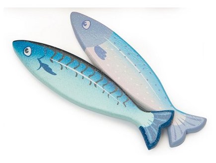 Mes poissons frais en bois - cagette du marche - Le toy van - tv184