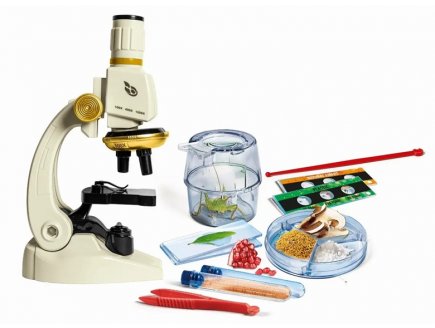 Microscope Smart Deluxe 1200x - Labo Science & Jeu - Clementoni - 52750 - Expériences
