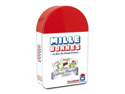 MILLE BORNES EDITION PRESTIGE BOITE METAL - DUJARDIN - 59055 - JEU DE CARTES