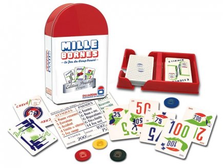 Mille bornes edition prestige boite metal - Dujardin - 59055 - jeu de cartes