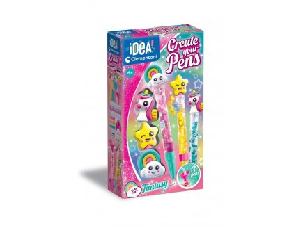 MINI ATELIER CREER TES STYLOS FANTAISIE - IDEA CLEMENTONI - 18827 - KIT CREATIF ORIGINAL