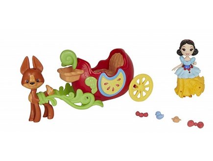 Mini princesse : blanche neige et son carrosse pomme - Hasbro c0534 - disney princesses - poupee