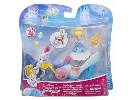 MINI PRINCESSE : CENDRILLON ET SON CARROSSE PANTOUFLE - HASBRO C0535 - DISNEY PRINCESSES - POUPEE