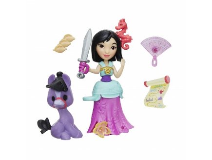 Mini princesse : les aventures de mulan la guerriere - Hasbro e0236 - disney princesses - poupee