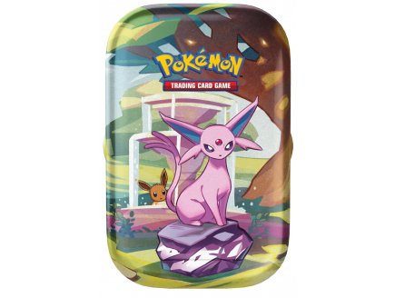 Mini-Tin Pok�mon EV8.5 Evolution Prismatiques : �carlate et Violet : Mentali - Asmodee - cartes � collectionner Fran�aise