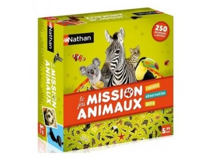 MISSION ANIMAUX LE JEU DE SOCIETE - NATHAN - 31468 - CHERCHE ET TROUVE