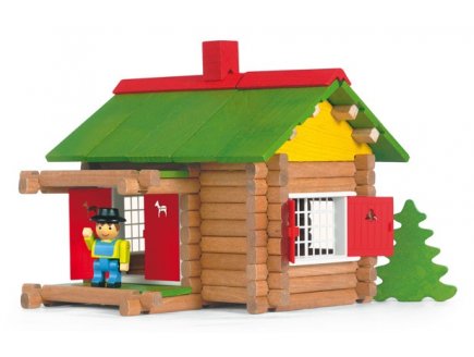 MON CHALET EN BOIS 100 PIECES -  JEUJURA - 8002 - MAISON FORESTIERE - JEU CONSTRUCTION