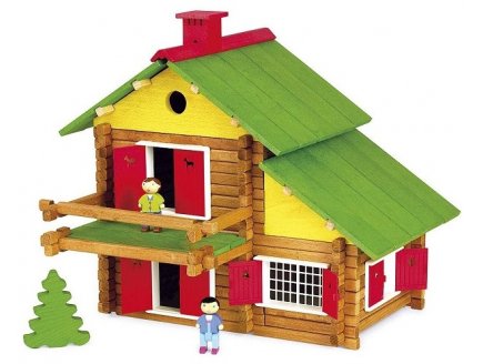 MON CHALET EN BOIS 175 PIECES -  JEUJURA - 8004 - MAISON FORESTIERE - JEU CONSTRUCTION