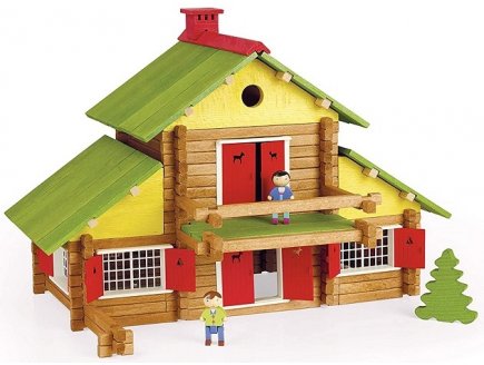 MON CHALET EN BOIS 240 PIECES -  JEUJURA - 8005 - MAISON FORESTIERE - JEU CONSTRUCTION