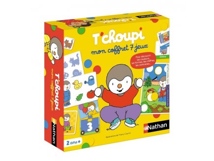 MON COFFRET 7 JEUX T'CHOUPI - MULTI JEUX TOUT PETITS - NATHAN - EDUCATIF, MATERNELLE