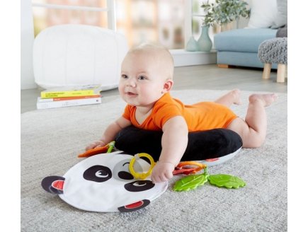 Mon coussin panda calin activites d'eveil - fisher-price - fxb99 - jeu ventre et assis