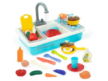 MON EVIER DE CUISINE AVEC PLAQUE DE CUISSON - ROBINET FONCTIONNEL - JEU IMITATION CUISINE, DINETTE