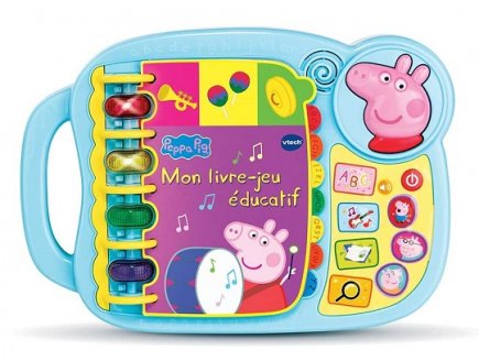 MON LIVRE JEU EDUCATIF PEPPA PIG 14 PAGES ILLUSTREES - VTECH - 518005 - ALPHABET, LECTURE