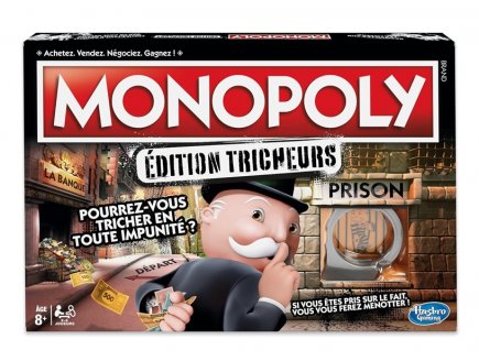 Monopoly Edition Tricheurs - Hasbro - E1871 - Jeu de societe classique, argent