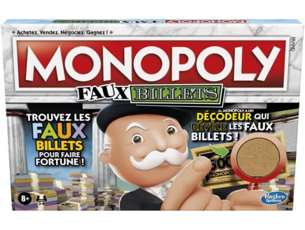 MONOPOLY FAUX BILLETS - HASBRO GAMING - F2674 - JEU DE SOCIETE CLASSIQUE