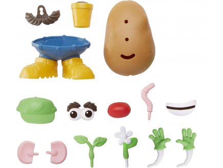Monsieur patate vert nouvelle version ecologique - jeu de construction mr.potato 15 pieces - Hasbro - f1053