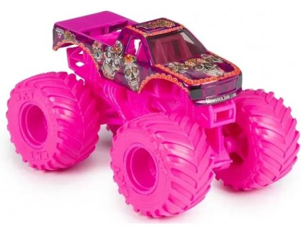 Monster jam catevera - vehicule miniature 1/64 metal rose - Spin master