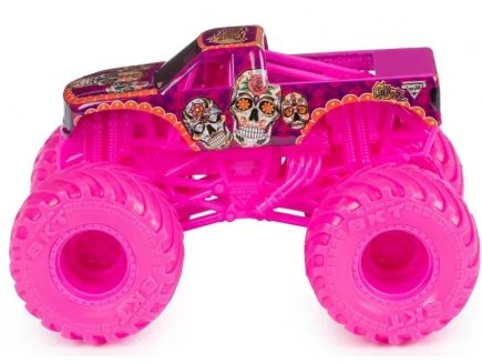 Monster jam catevera - vehicule miniature 1/64 metal rose - Spin master