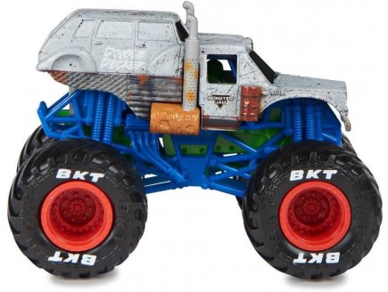 Monster jam double decker - vehicule miniature metal gris - Spin master