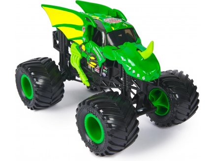 Monster jam geant : bakugan dragonoid - voiture verte - vehicule echelle 1:24 - Spin master - 20144300