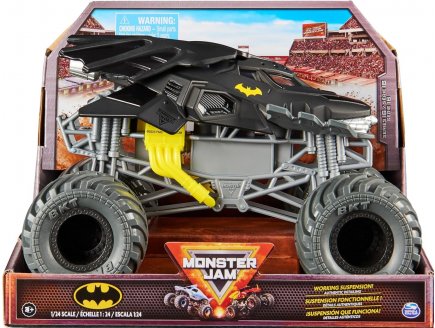 MONSTER JAM GEANT : BATMAN - VOITURE NOIRE - VEHICULE ECHELLE 1:24 - SPIN MASTER - 20138456