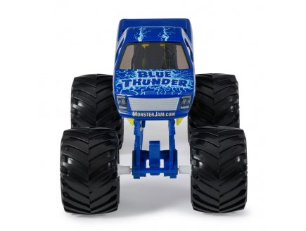  monster jam geant : blue thunder - voiture bleue - vehicule echelle 1:24 - Spin master - 20141116