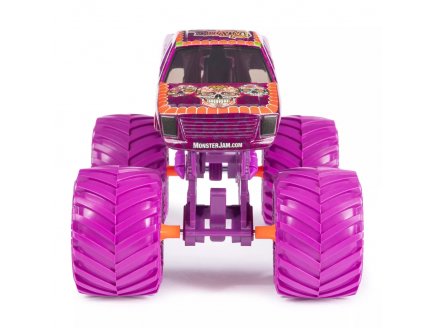 Monster jam geant : calavera - voiture violette - vehicule echelle 1:24 - Spin master - 20143046