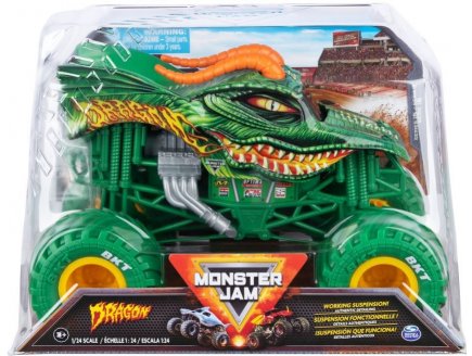 MONSTER JAM GEANT : DRAGON - VOITURE - VEHICULE ECHELLE 1:24 - SPIN MASTER - 20136907