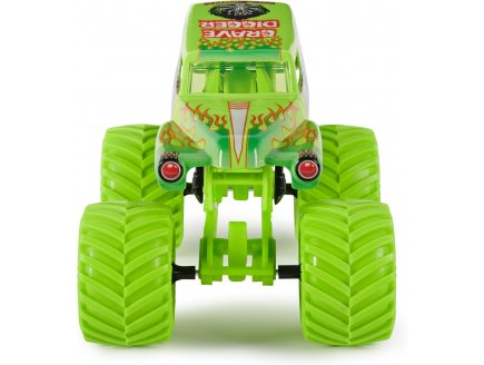 Monster jam geant : grave digger - voiture vert - vehicule echelle 1:24 - Spin master - 20145453