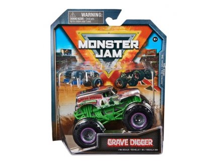 MONSTER JAM GRAVE DIGGER 1/64 SERIE 34 - VEHICULE MINIATURE METAL - SPIN MASTER