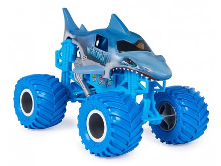 Monster jam megalodon 1/24 serie 18 - camion monster truck requin - Spin master - vehicule miniature
