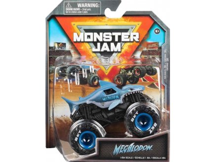 MONSTER JAM MEGALODON - VEHICULE MINIATURE METAL BLEUE - SPIN MASTER