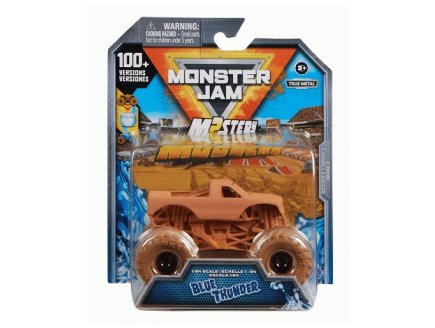 MONSTER JAM MYSTERY MUDDERS BLUE THUNDER - VEHICULE MINIATURE METAL EXCLUSIF - SPIN MASTER