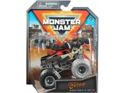 MONSTER JAM PIRATE'S CURSE - VEHICULE MINIATURE METAL BLANC ET NOIR - ECHELLE 1:64 - SPIN MASTER