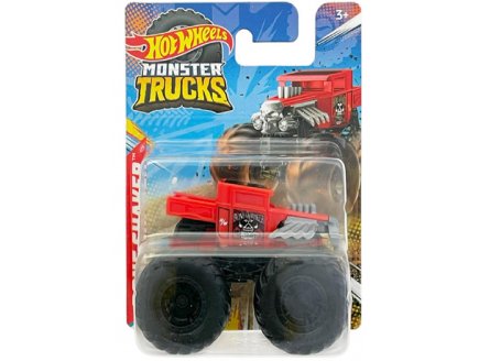Monster Trucks Bone Shaker - Véhicule Miniature Rouge - Echelle 1.70 - Mattel