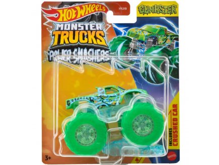 Monster Trucks Hot Wheels Gunkster - Série Power Smashers - Véhicule Métal Échelle 1:64 - Mattel - HYJ25